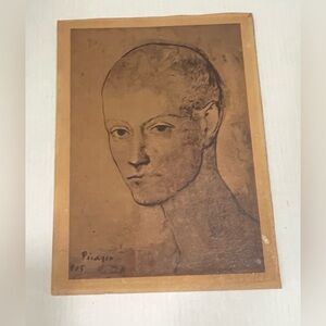Vintage 1905 Pablo Picasso, Head of a Boy, Print